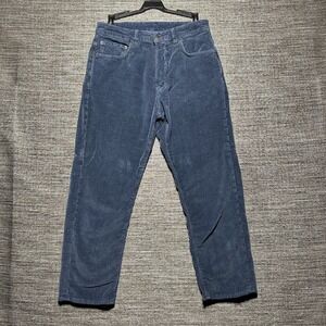 6397 Italy Pants Women's Size 27 Blue Corudroy NP029